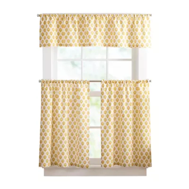 CHF Kiara 3-pc. Rod Pocket Window Tier