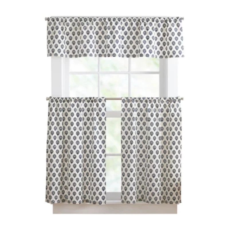 CHF Kiara 3-pc. Rod Pocket Window Tier