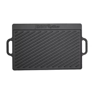 Jenny Martinez Cast Iron 18"X12" Reversible Grill Pan