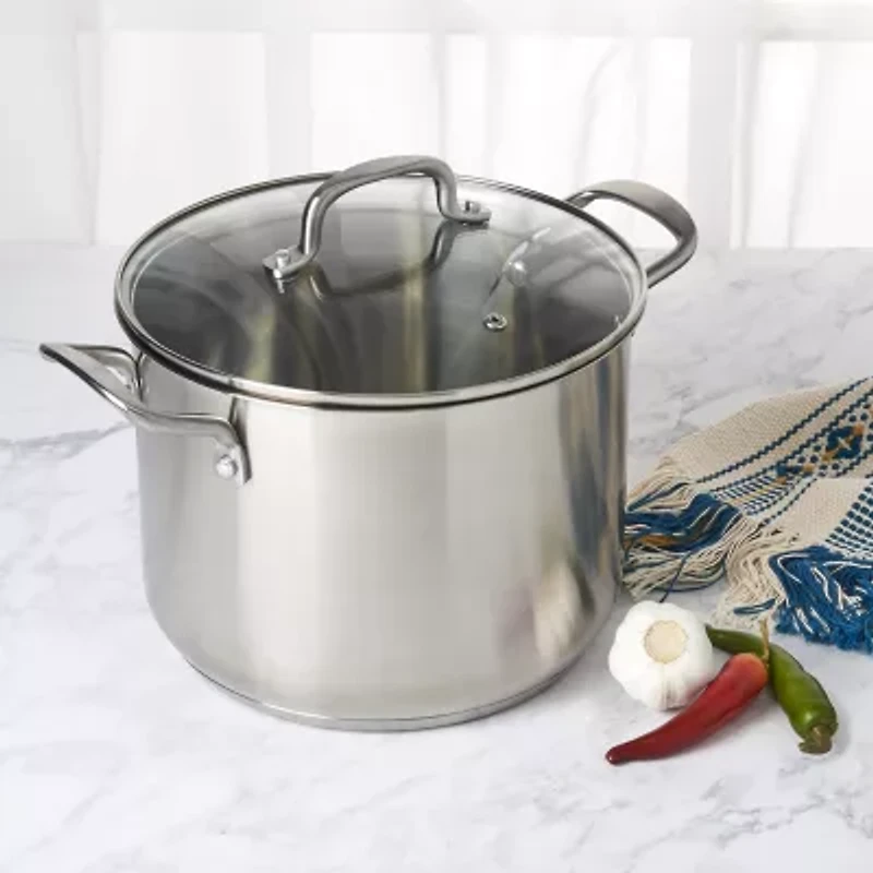 Jenny Martinez Stainless Steel 8-qt. Stockpot