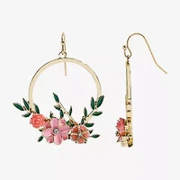 Mixit Spring Womens Flower Drop Earrings