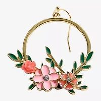 Mixit Spring Womens Flower Drop Earrings