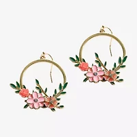 Mixit Spring Womens Flower Drop Earrings