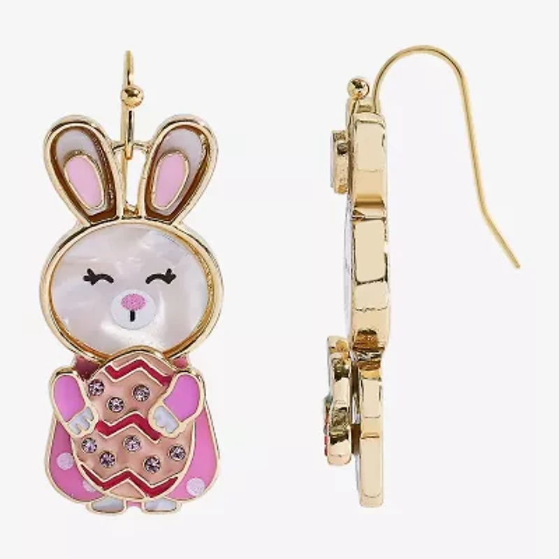 Mixit Easter Boy & Girl Bunny Womens Drop Earrings
