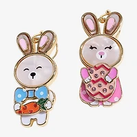 Mixit Easter Boy & Girl Bunny Womens Drop Earrings