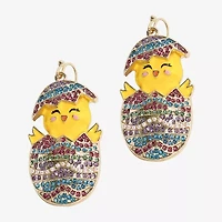 Mixit Easter Egg Baby Chick Womens Drop Earrings