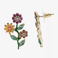 Mixit Spring Womens Flower Drop Earrings
