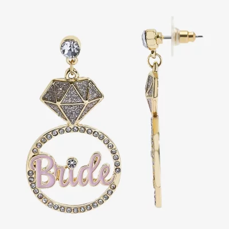 Mixit Bride Engagement Ring Womens Drop Earrings