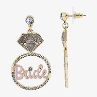 Mixit Bride Engagement Ring Womens Drop Earrings