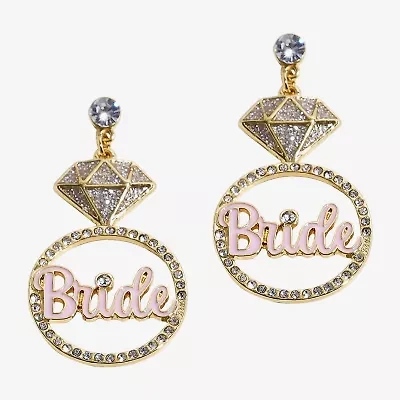 Mixit Bride Engagement Ring Womens Drop Earrings