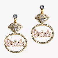 Mixit Bride Engagement Ring Womens Drop Earrings