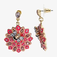 Mixit Spring Bee Womens Flower Drop Earrings