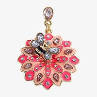 Mixit Spring Bee Womens Flower Drop Earrings