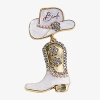 Mixit Bride Cowboy Hat & Boot Womens Drop Earrings