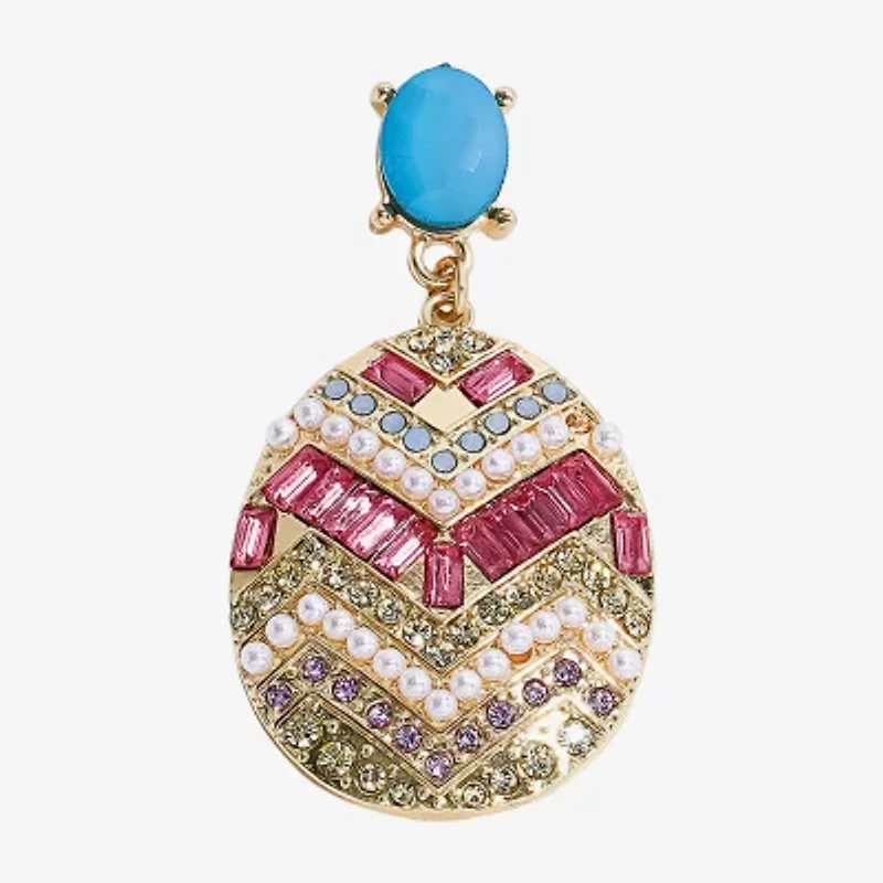 Mixit Easter Egg Womens Drop Earrings