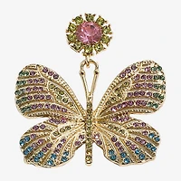 Mixit Spring Womens Butterfly Drop Earrings