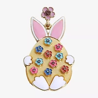 Mixit Easter Egg Bunny Womens Flower Drop Earrings
