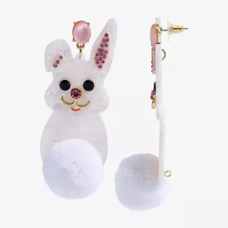 Mixit Easter Bunny Womens Drop Earrings