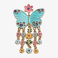 Mixit Spring Tassel Womens Butterfly Flower Drop Earrings