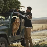 IZOD Fairisle Mens Long Sleeve Pullover Sweater