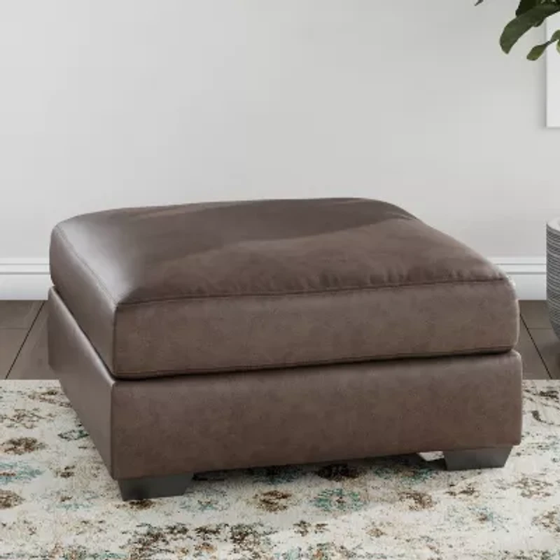 Signature Design by Ashley® Walkerpoint Cushioned Upholstered Ottoman