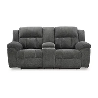 Signature Design by Ashley® Frohn Pad-Arm Motion Upholstered Reclining Loveseat