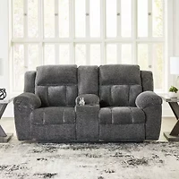 Signature Design by Ashley® Frohn Pad-Arm Motion Upholstered Reclining Loveseat