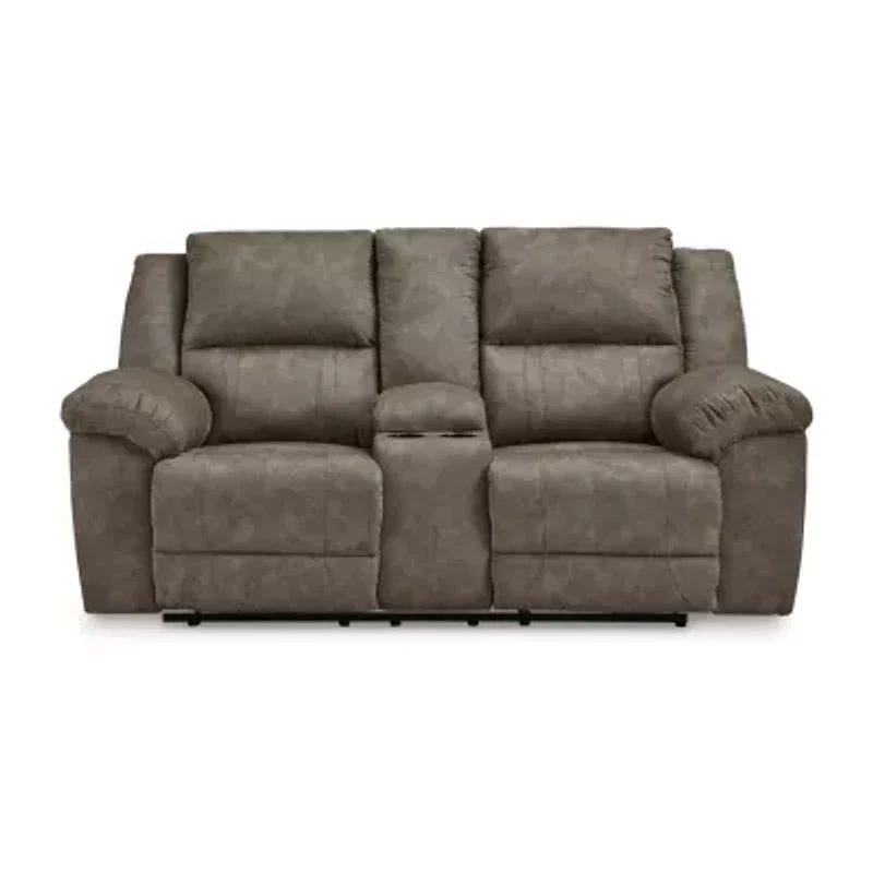 Signature Design by Ashley® Laresview Pad-Arm Motion Upholstered Reclining Loveseat