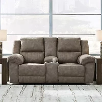 Signature Design by Ashley® Laresview Pad-Arm Motion Upholstered Reclining Loveseat