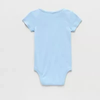 Okie Dokie Baby Boys Round Neck Short Sleeve Rib Bodysuit