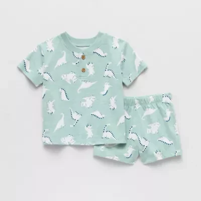 Okie Dokie Baby Boys 2-pc. Short Set