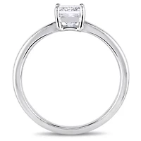 Womens 1 CT. Natural White Diamond 14K Gold Solitaire Engagement Ring