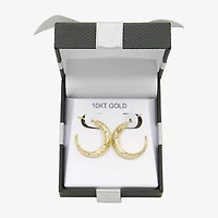 C-Hoop Womens 10K Gold 20mm Round Hoop Earrings