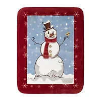 Shavel Home Products Snowman Midweight Throw