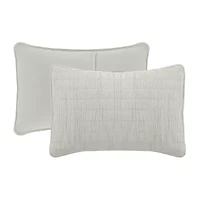 Swift Home Lightweight Oversized Enzyme Washed Crinkle Quilt Coverlet Bedspread Set