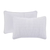 Swift Home Lightweight Oversized Enzyme Washed Crinkle Quilt Coverlet Bedspread Set