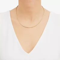 14K Gold 16 - 30 Inch Semi-Solid Sparkle Rope Chain Necklace