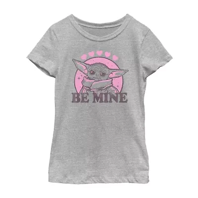 Little & Big Kid Girls Crew Neck Short Sleeve Regular Fit Star Wars Graphic T-Shirt