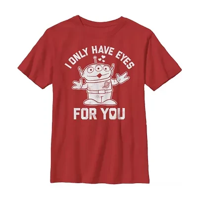 Disney Collection Little & Big Kid Boys Crew Neck Short Sleeve Regular Fit Toy Story Graphic T-Shirt