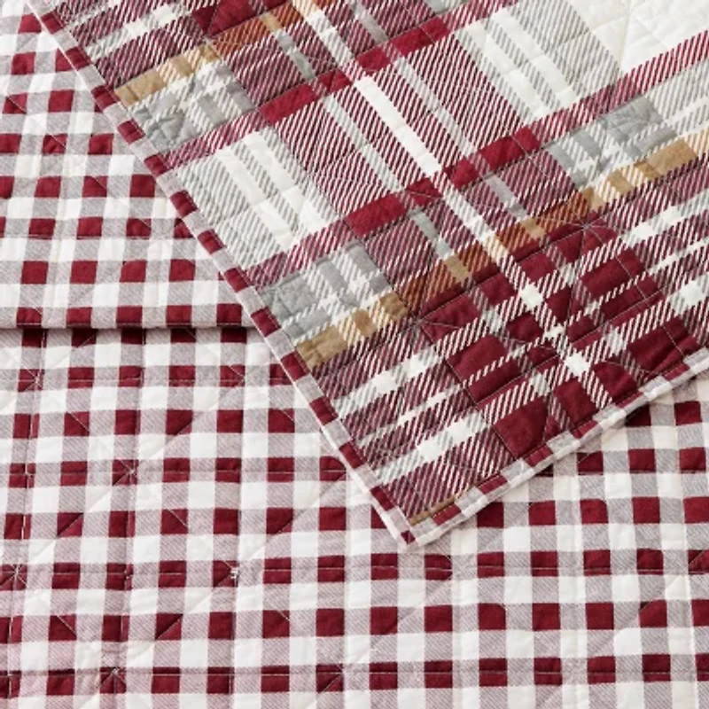 Laurel & Mayfair Camden Plaid 3-pc. Reversible Quilt Set