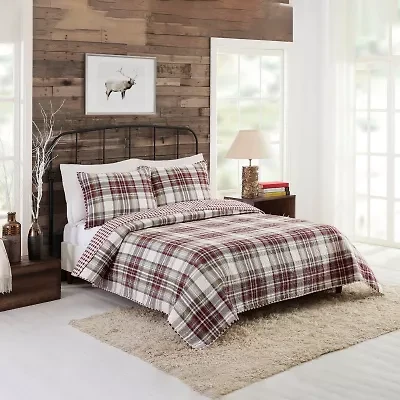 Laurel & Mayfair Camden Plaid 3-pc. Reversible Quilt Set