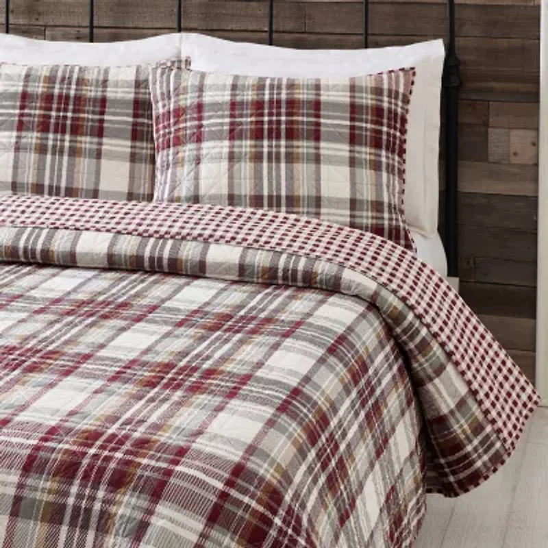Laurel & Mayfair Camden Plaid 3-pc. Reversible Quilt Set