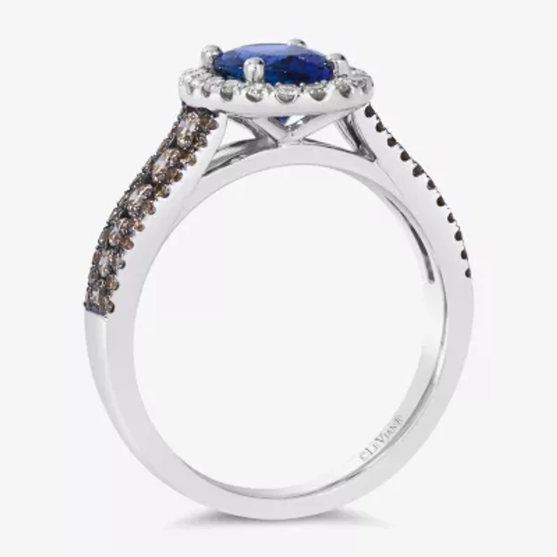 Le Vian® Grand Sample Sale™ Ring featuring 1 CT. Blueberry Tanzanite® 1/ CT. Nude Diamonds™ 1/5 CT. Chocolate Diamonds® set in 14K Vanilla Gold