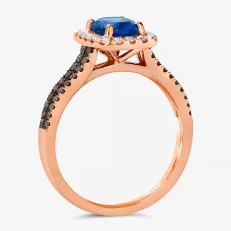 Le Vian® Grand Sample Sale™ Ring featuring 1 CT. Blueberry Tanzanite® 1/ CT. Chocolate Diamonds® 1/ CT. Nude Diamonds™ set in 14K Strawberry Gold