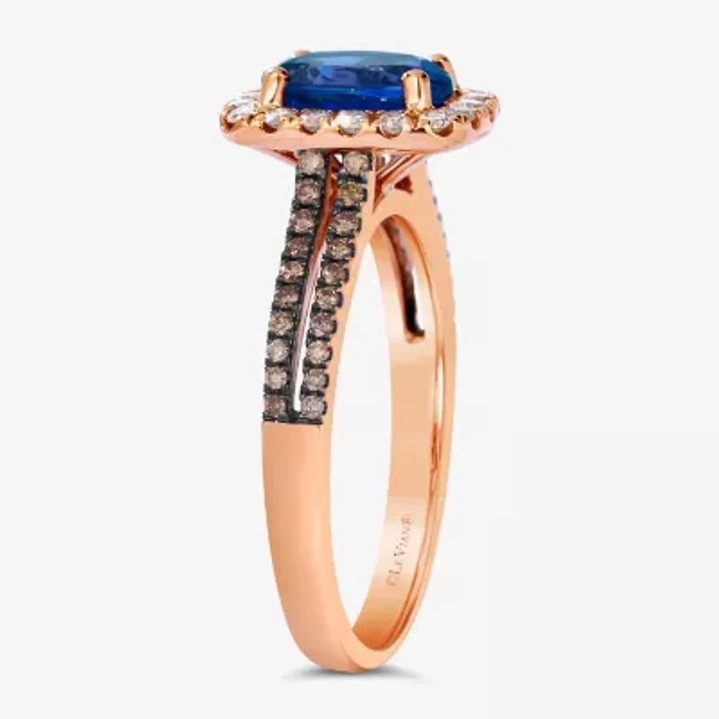 Le Vian® Grand Sample Sale™ Ring featuring 1 1/ CT. Blueberry Tanzanite® 1/ CT. Nude Diamonds™ 1/ CT. Chocolate Diamonds® set in 14K Strawberry Gold