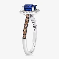Le Vian® Grand Sample Sale™ Ring featuring 1 1/5 CT. Blueberry Tanzanite® 1/4 CT. Chocolate Diamonds® 1/5 CT. Nude Diamonds™ set in 14K Vanilla Gold®