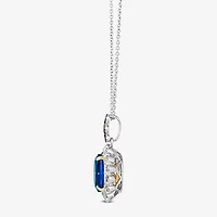 Le Vian® Grand Sample Sale™ Pendant featuring 1 3/4 CT. Blueberry Tanzanite® 1/20 CT. Chocolate Diamonds® 1/6 CT. Nude Diamonds™ set in 14K Two Tone Gold