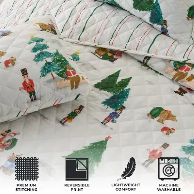 Linery Holiday Reversible Quilt Set