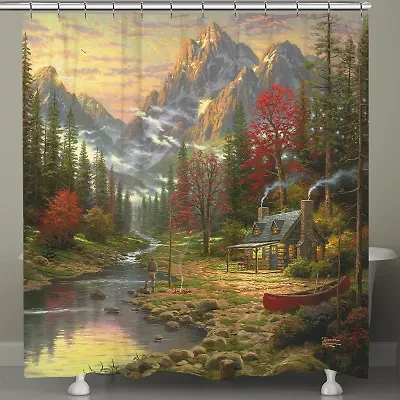 Thomas Kinkade The Good Life Shower Curtain