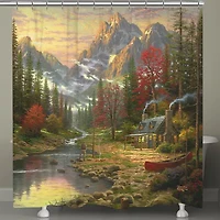 Thomas Kinkade The Good Life Shower Curtain